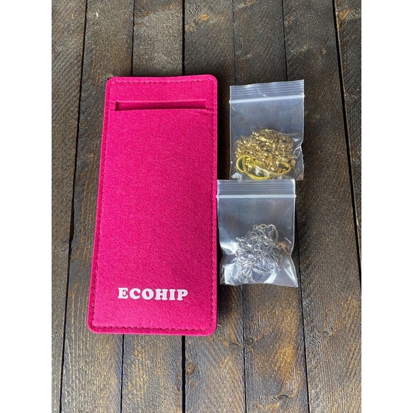 Ecohip 2 Chain Lanyards Gold & Silver For Key Card Holder ID Badge - Picture 7 of 8